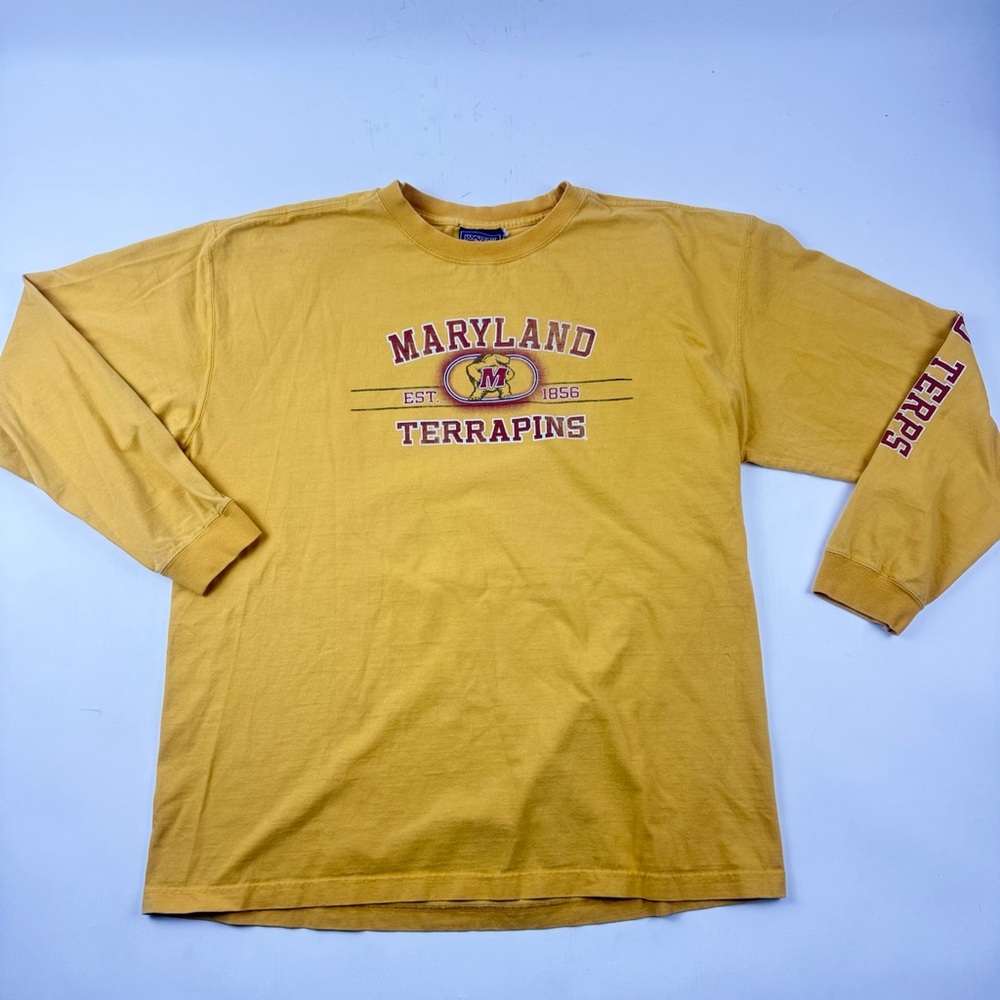 Vintage Jansport Maryland Terrapins Gold Long Sleeve Shirt